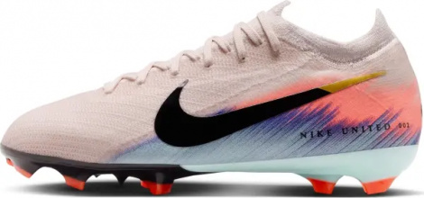 Бутсы детские Nike JR UNITED MERCURIAL ZOOM VAPOR 16 PRO FG NU2 светло-розово-кораллово-голубые IB2466-600