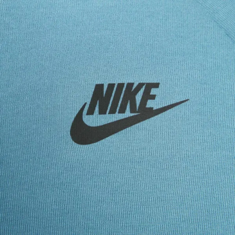 Толстовка подростковая Nike SPORTSWEAR TECH FLEECE темно-бирюзово-голубая HV5867-476
