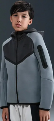 Спортивний костюм підлітковий Nike SPORTSWEAR TECH FLEECE димчасто-сіро-чорний HV5867-060__HV5869-060