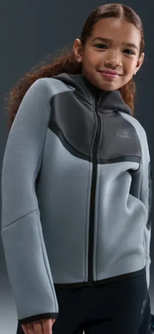 Спортивний костюм підлітковий Nike SPORTSWEAR TECH FLEECE димчасто-сіро-чорний HV5867-060__HV5869-060