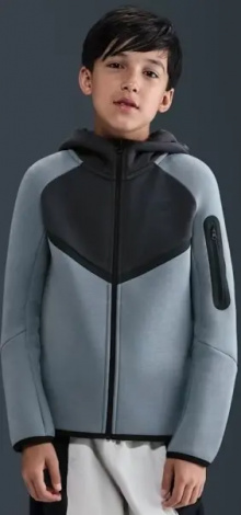 Спортивний костюм підлітковий Nike SPORTSWEAR TECH FLEECE димчасто-сіро-чорний HV5867-060__HV5869-060