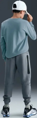 Спортивний костюм підлітковий Nike SPORTSWEAR TECH FLEECE димчасто-сіро-чорний HV5867-060__HV5869-060