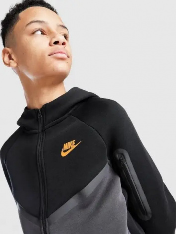 Спортивний костюм підлітковий Nike SPORTSWEAR TECH FLEECE чорно-темно-сірий HV5867-013__HV5869-070