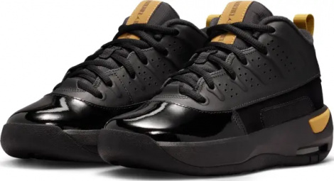Кроссовки подростковые Nike JORDAN MAX AURA 7 (GS) черно-золотые HQ2089-007