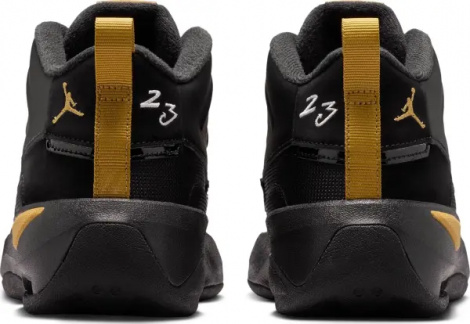 Кроссовки подростковые Nike JORDAN MAX AURA 7 (GS) черно-золотые HQ2089-007