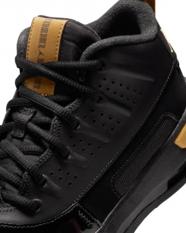 Кроссовки подростковые Nike JORDAN MAX AURA 7 (GS) черно-золотые HQ2089-007