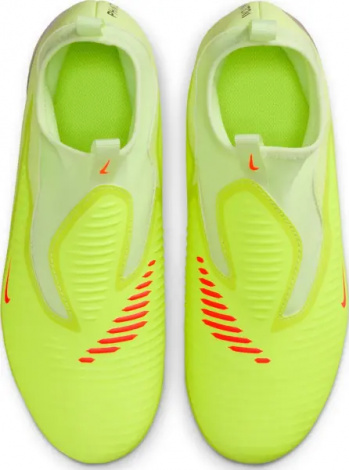 Бутсы детские Nike JR PHANTOM 6 HIGH ACADEMY FG/MG лаймовые HQ2042-800