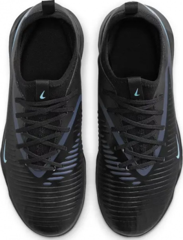 Сороконожки (шиповки) детские Nike JR PHANTOM 6 LOW ACADEMY TF черно-голубые HQ2038-003