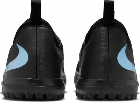 Сороконожки (шиповки) детские Nike JR PHANTOM 6 LOW ACADEMY TF черно-голубые HQ2038-003