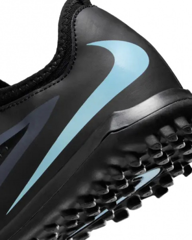Сороконожки (шиповки) детские Nike JR PHANTOM 6 LOW ACADEMY TF черно-голубые HQ2038-003