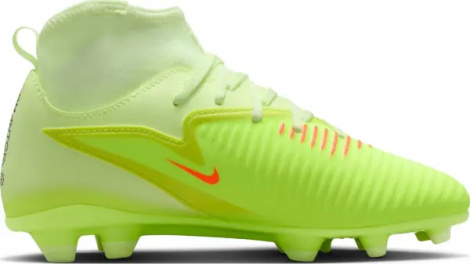 Бутсы детские Nike JR PHANTOM 6 HIGH CLUB FG/MG лаймовые HQ2022-800