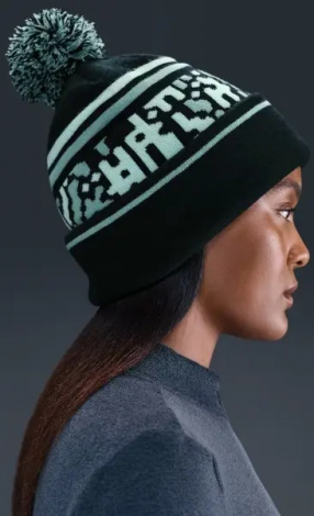 Шапка Nike PEAK BEANIE OUTDOOR черно-мятная HQ0355-010