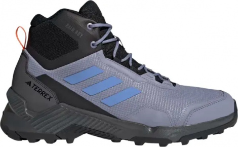 Кроссовки для хайкинга Adidas EASTRAIL 2.0 MID RAIN.RDY HIKING дымчато-голубо-черно-оранжевые HP8601