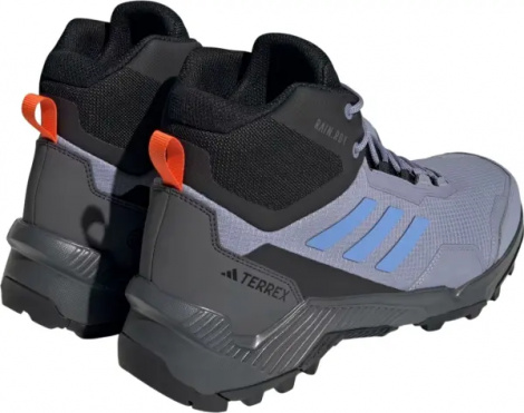 Кроссовки для хайкинга Adidas EASTRAIL 2.0 MID RAIN.RDY HIKING дымчато-голубо-черно-оранжевые HP8601