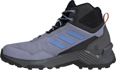 Кроссовки для хайкинга Adidas EASTRAIL 2.0 MID RAIN.RDY HIKING дымчато-голубо-черно-оранжевые HP8601