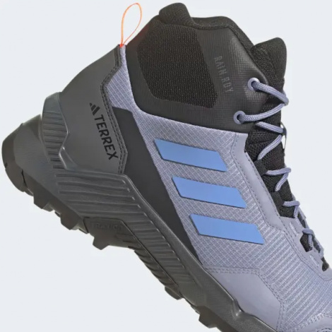 Кроссовки для хайкинга Adidas EASTRAIL 2.0 MID RAIN.RDY HIKING дымчато-голубо-черно-оранжевые HP8601