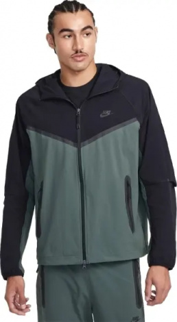Вітровка Nike TECH WOVEN JACKET темно-зелено-чорна HM7151-338