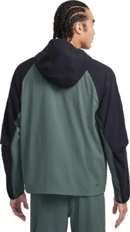 Вітровка Nike TECH WOVEN JACKET темно-зелено-чорна HM7151-338