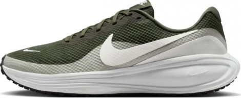 Кроссовки беговые Nike REVOLUTION 8 темно-зелено-бежево-белые HJ9198-303