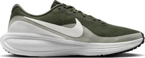 Кроссовки беговые Nike REVOLUTION 8 темно-зелено-бежево-белые HJ9198-303