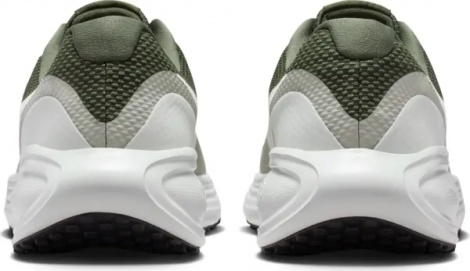 Кроссовки беговые Nike REVOLUTION 8 темно-зелено-бежево-белые HJ9198-303