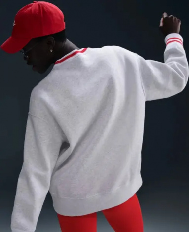 Спортивный костюм женский Nike SPORTSWEAR PHOENIX FLEECE светло-серо-красный HJ0949-051__HJ0909-051