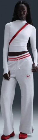 Спортивный костюм женский Nike SPORTSWEAR PHOENIX FLEECE светло-серо-красный HJ0949-051__HJ0909-051