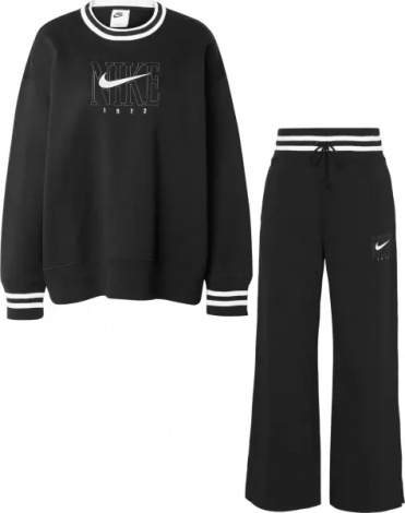 Спортивний костюм жіночий Nike SPORTSWEAR PHOENIX FLEECE чорно-білий HJ0949-010__HJ0909-010