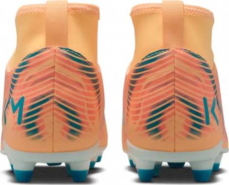 Бутси дитячі Nike JR MERCURIAL SUPERFLY 10 CLUB KYLIAN MBAPPÉ FG/MG оранжево-темно-бірюзові HF6283-801