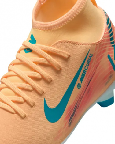 Бутси дитячі Nike JR MERCURIAL SUPERFLY 10 CLUB KYLIAN MBAPPÉ FG/MG оранжево-темно-бірюзові HF6283-801