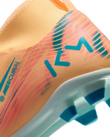 Бутси дитячі Nike JR MERCURIAL SUPERFLY 10 CLUB KYLIAN MBAPPÉ FG/MG оранжево-темно-бірюзові HF6283-801