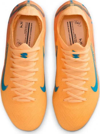 Бутси дитячі Nike JR MERCURIAL ZOOM VAPOR 16 PRO "KYLIAN MBAPPE" FG оранжево-темно-бірюзові HF5450-801