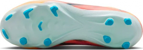 Бутсы детские Nike JR MERCURIAL ZOOM SUPERFLY 10 ACADEMY KYLIAN MBAPPÉ FG/MG оранжево-темно-бирюзовые HF3417-801
