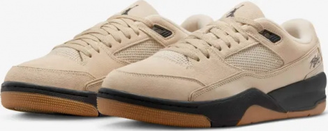 Кроссовки Nike JORDAN FLIGHT COURT светло-коричнево-черные HF3255-200