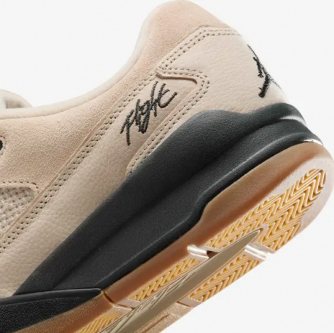 Кроссовки Nike JORDAN FLIGHT COURT светло-коричнево-черные HF3255-200