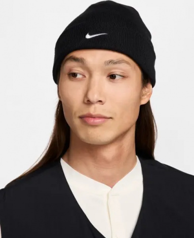 Шапка Nike TERRA SWOOSH BEANIE черная HF0189-010