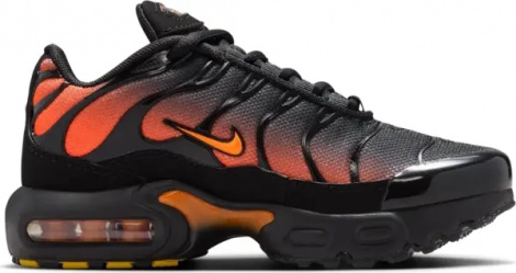 Кроссовки детские Nike AIR MAX PLUS (PS) черно-оранжевые FZ0023-041