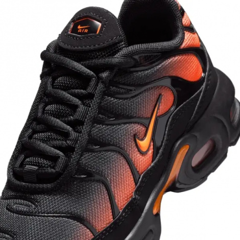 Кроссовки детские Nike AIR MAX PLUS (PS) черно-оранжевые FZ0023-041