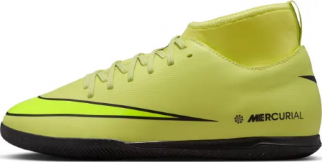 Футзалки (бампы) детские Nike JR MERCURIAL SUPERFLY 10 CLUB IC лаймовые FQ8320-300