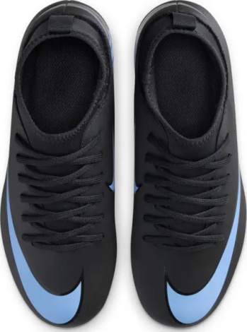 Бутсы детские Nike JR MERCURIAL SUPERFLY 10 CLUB FG/MG черно-голубые FQ8318-001