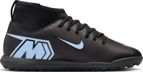 Сороконіжки (шиповки) дитячі Nike JR MERCURIAL SUPERFLY 10 CLUB TF чорно-блакитні FQ8313-003