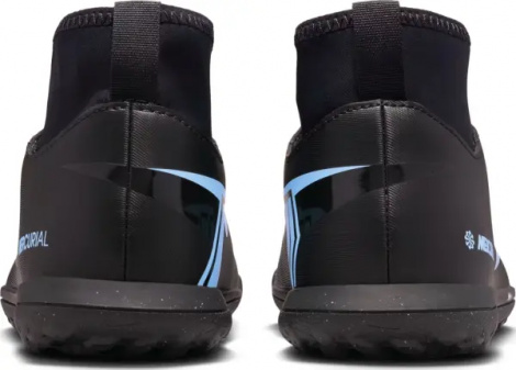 Сороконіжки (шиповки) дитячі Nike JR MERCURIAL SUPERFLY 10 CLUB TF чорно-блакитні FQ8313-003