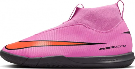 Футзалки (бампы) детские Nike JR MERCURIAL ZOOM SUPERFLY 10 ACADEMY IC розово-красные FQ8312-600