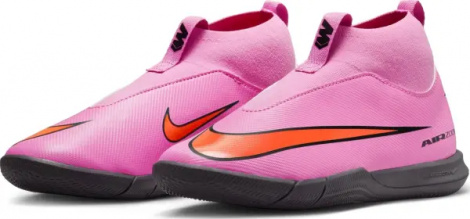 Футзалки (бампы) детские Nike JR MERCURIAL ZOOM SUPERFLY 10 ACADEMY IC розово-красные FQ8312-600