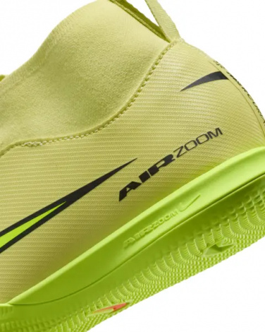 Футзалки (бампы) детские Nike JR MERCURIAL ZOOM SUPERFLY 10 ACADEMY IC лаймовые FQ8312-300