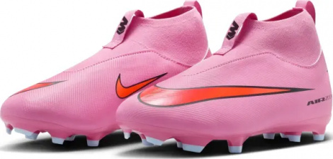 Бутсы детские Nike JR MERCURIAL ZOOM SUPERFLY 10 ACADEMY FG/MG розово-красные FQ8304-600