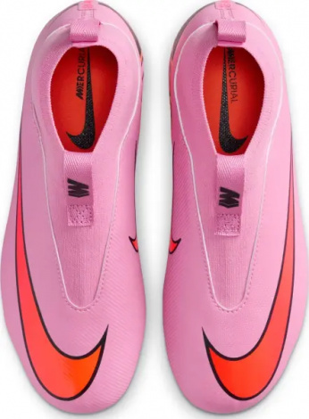 Бутсы детские Nike JR MERCURIAL ZOOM SUPERFLY 10 ACADEMY FG/MG розово-красные FQ8304-600