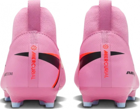 Бутсы детские Nike JR MERCURIAL ZOOM SUPERFLY 10 ACADEMY FG/MG розово-красные FQ8304-600