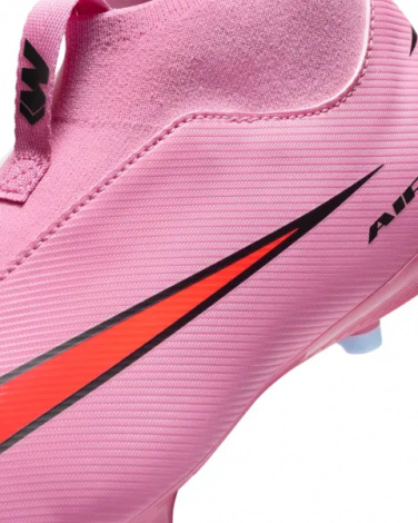 Бутсы детские Nike JR MERCURIAL ZOOM SUPERFLY 10 ACADEMY FG/MG розово-красные FQ8304-600