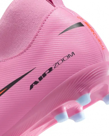 Бутсы детские Nike JR MERCURIAL ZOOM SUPERFLY 10 ACADEMY FG/MG розово-красные FQ8304-600